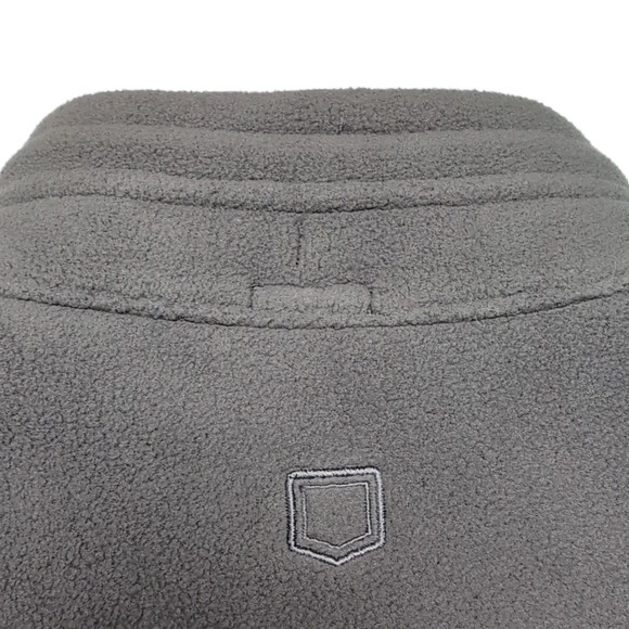 SCOTTeVEST Multi Zipper Pockets Fleece Vest Mens Size L Gray/Green Travel - Picture 7 of 16